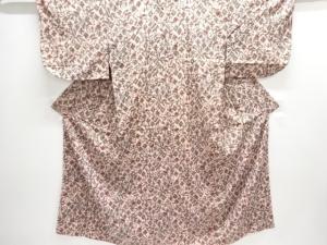 大正ロマン　抽象花に菱模様着物